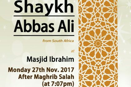 Sh Abbas Ali 27th Nov 2017